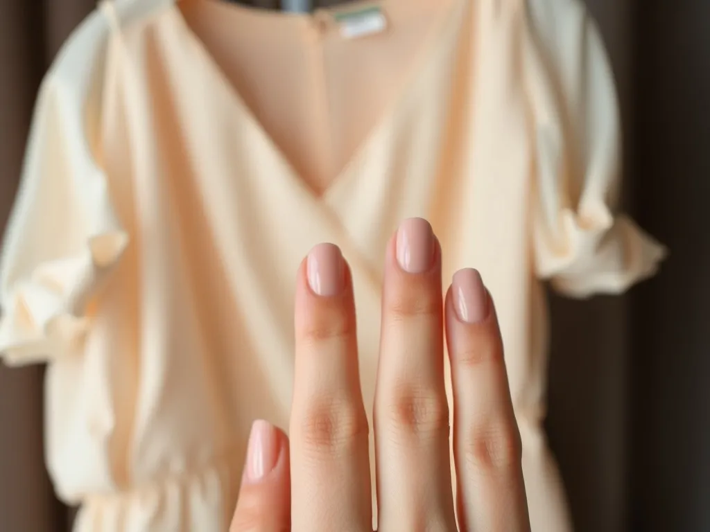 Jakie paznokcie do pudrowej sukienki?